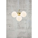Nordlux Luci a sospesione IVONA 4-Lampadine E27 IP20, Opaco, Ottone, Bianco