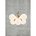 Nordlux Luci a sospesione IVONA 6-Lampadine E27 IP20, Opaco, Ottone, Nero, Bianco