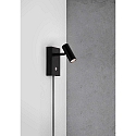 Nordlux LED Wandleuchte OMARI, 3,2W, 2700K, schwarz Nordlux LED Wandleuchte OMARI, 3,2W, 2700K, schwarz