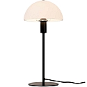 Lampe de table ELLEN E14 IP20, mat, noir 