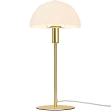 Lampe de table ELLEN semi-circulaire, avec interrupteur, avec douille E14 IP20, laiton bross� 