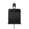 Nordlux Lampada da parete ROOMI GU10 IP20, Opaco, Nero