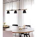 Nordlux Luminaire à suspension THEO 3 flammes GU10 IP20, mat, noir  Nordlux Luminaire à suspension THEO 3 flammes GU10 IP20, mat, noir