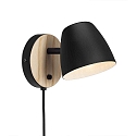 Nordlux Lampada da parete THEO GU10 IP20, Opaco, Nero