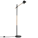 Nordlux Lampada da terra THEO GU10 IP20, Grigio, Opaco, Nero