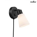 Nordlux Wandleuchte COLE, E14, schwarz/opal