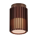 outdoor ceiling luminaire ALUDRA E27 IP54, seaside metallic brown dimmable