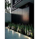 bollard lamp ALUDRA 45 E27 IP44, seaside black dimmable
