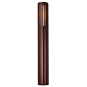 bollard lamp ALUDRA 95 E27 IP44, seaside metallic brown dimmable