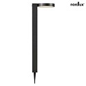 Nordlux LED Solar-Standleuchte RICA ROUND, mit PIR-Sensor und Erdspieß, IP44, 5W 3000K, schwarz