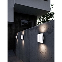 Nordlux Luminaire mural d'extrieur GRIP SMART haut bas, avec capteur, Tunable White, contrlable par Bluetooth IP54, mat