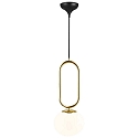 Luci a sospesione SHAPES 27 E27 IP20, Lucido, Ottone, Nero