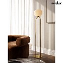 design for the people by Nordlux Lampadaire SHAPES E27 IP20, scintillant, laiton, noir 