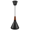 Pendant luminaire NORI 18, E27, black