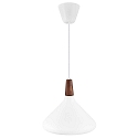 Pendant luminaire NORI 27, E27, white