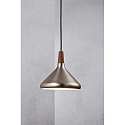 Pendant luminaire NORI 27, E27, brushed steel