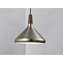 Pendant luminaire NORI 27, E27, brushed steel