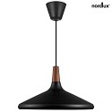 design for the people by Nordlux Luminaire à suspension NORI 39 E27 IP20, noir gradable