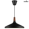 design for the people by Nordlux Luminaire à suspension NORI 39 E27 IP20, noir gradable