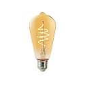 LED Leuchtmittel SMART DECO E27, ST64, 4,7W, 2200K, 380lm, dimmbar, amber