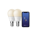 Nordlux WIFI LED Smart light bulb SMART set of 2 C45 E14 4,5W 470lm 2200-6500K 200 CRI 80 dimmable