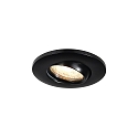 Nordlux recessed luminaire UMBERTO GU10 IP44, black dimmable 7,5W