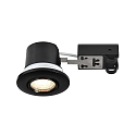 Nordlux recessed luminaire UMBERTO GU10 IP44, black dimmable 7,5W