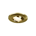 Nordlux downlight UMBERTO GU10 IP44, brass dimmable