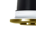 Nordlux downlight UMBERTO GU10 IP44, brass dimmable