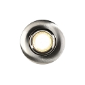 Nordlux recessed luminaire UMBERTO GU10 IP44, nickel dimmable 7,5W