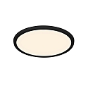 Nordlux ceiling luminaire OJA 29 CCT round, CCT Switch, on/off IP20, black matt 