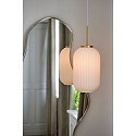 Nordlux pendant luminaire MILFORD 20 2,0 E27 IP20, brass, opal white  Nordlux pendant luminaire MILFORD 20 2,0 E27 IP20, brass, opal white