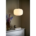 Luminaire à suspension MILFORD 30 2,0 E27 IP20, laiton, blanc opale