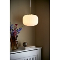 Nordlux pendant luminaire MILFORD 30 2,0 E27 IP20, brass, opal white  Nordlux pendant luminaire MILFORD 30 2,0 E27 IP20, brass, opal white