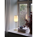 table lamp MILFORD 2,0 E27 IP20, brass, opal white