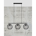Nordlux Luci a sospesione BERONI 3-Lampadine E27 IP20, Nero dimmerabile