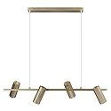 Nordlux pendant luminaire ALANIS 4 flames GU10 IP20, matt, brass 