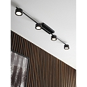 Luminaire de plafond CLYDE 4 flammes IP20, noir mat 