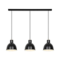 Luci a sospesione POP 3-Lampadine E27 IP20, nero opaco dimmerabile