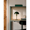 Nordlux Lampe de table ELLEN MINI semi-circulaire, avec interrupteur, avec douille E14 IP20, vert fonc�, mat 