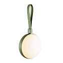 Luce a batteria BRING TO-GO 12 IP44, verde, opaco, bianco dimmerabile