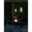 Nordlux outdoor pendant luminaire COUPAR with diffuser E27 IP33, black matt dimmable