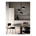 design for the people by Nordlux pendant luminaire TULLIO 3 flames E14 IP20, black 