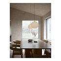 design for the people by Nordlux pendant luminaire NAVONE 30 E27 IP20, brushed brass, opal white 