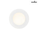 Nordlux LED Einbaustrahler LEONIS, 1er Set, 110°, 4,5W, 2700K, 345lm, IP65, weiß
