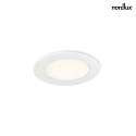 Nordlux LED Einbaustrahler LEONIS, 1er Set, 110°, 4,5W, 2700K, 345lm, IP65, weiß