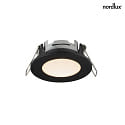 Nordlux downlight LEONIS set of 1 IP65, black 