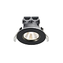 Nordlux downlight FREMONT set of 3 IP65, black dimmable