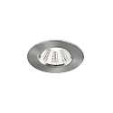 Nordlux Downlight FREMONT lot de 3 IP65, acier bross gradable