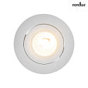 Nordlux Downlight ALIKI IP44, blanc mat gradable